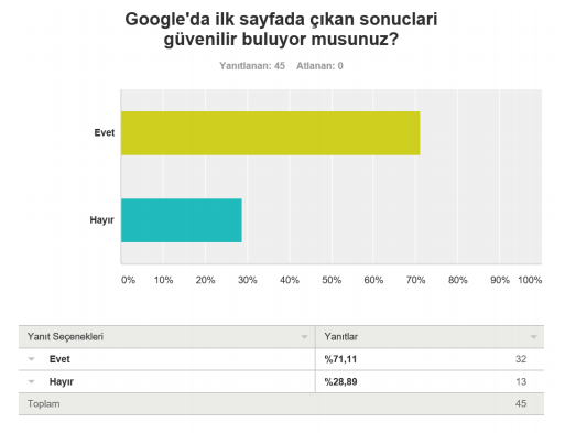 google anketleri