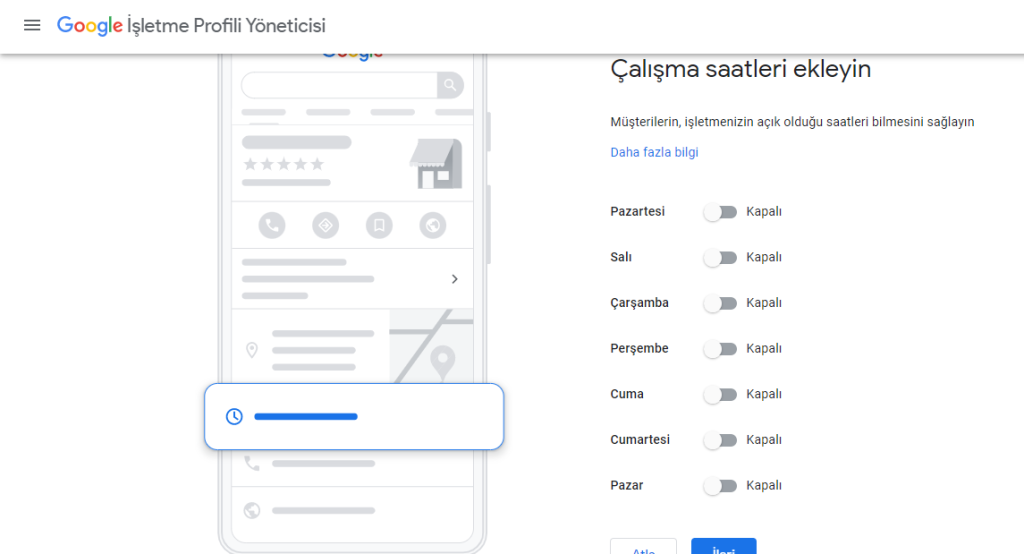 Google Benim İşletmem Kayıt