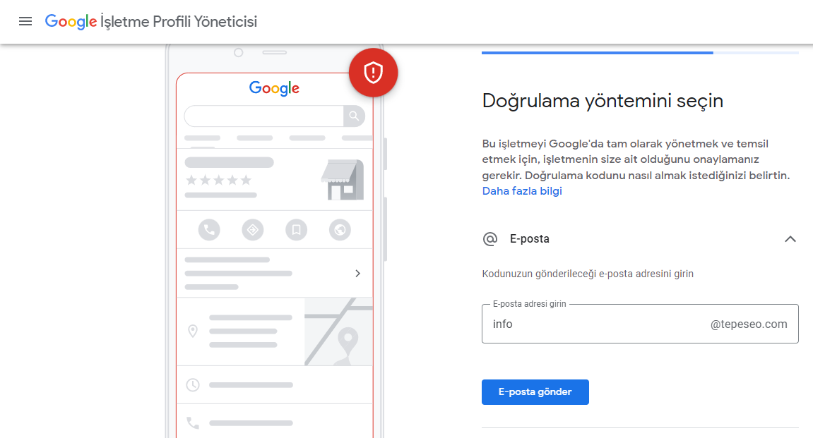 Google Benim İşletmem Üye Olma