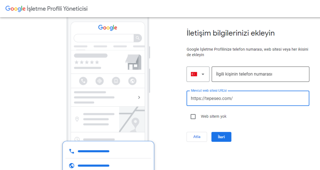 Google My Business Hesap Açma