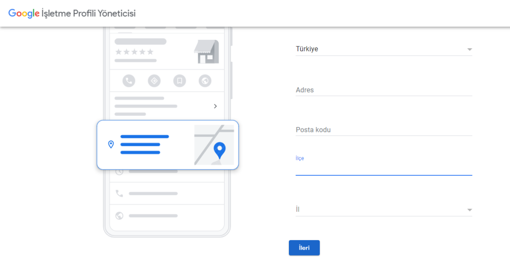 Google My Business Kayıt Olma