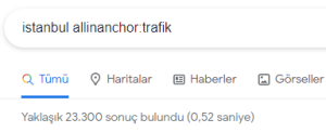 allinanchor  Google Arama Operatörleri