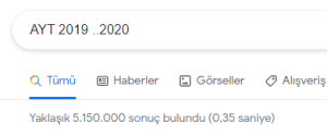İki Nokta  Google Arama Operatörleri