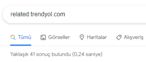 related  Google Arama Operatörleri