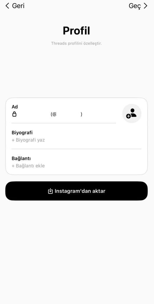 Threads Profil