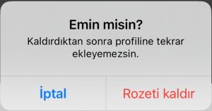 Threads Rozet Kaldırma