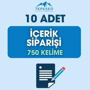 10 Adet İçerik Siparişi Ver