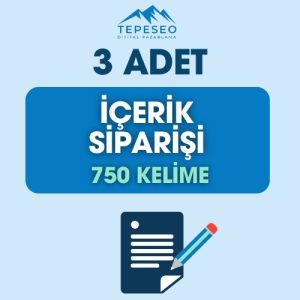 3 Adet İçerik Siparişi Ver