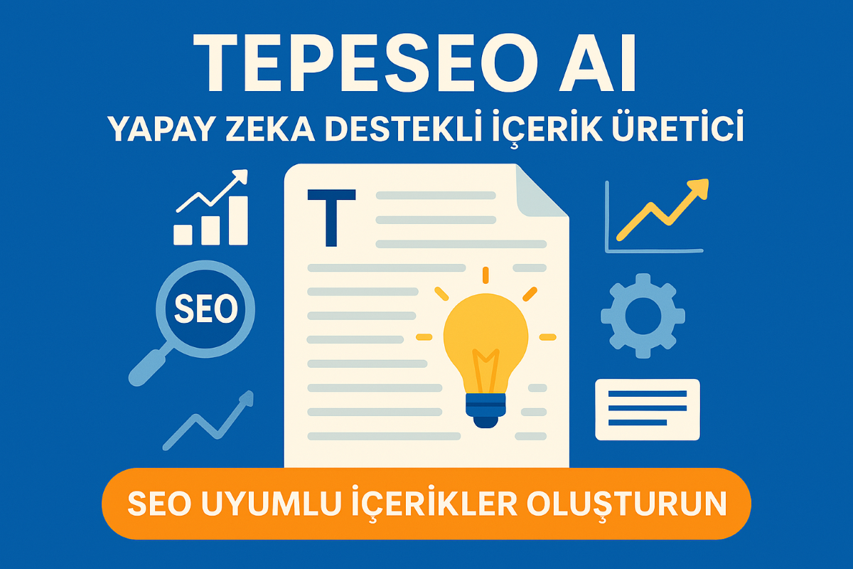 TEPESEO AI, içerik üretim sürecinizi kolaylaştırmak ve hızlandırmak için geliştirilmiş yapay zekâ tabanlı bir içerik asistanıdır.